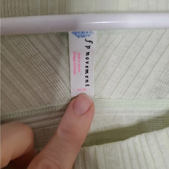 Free People Movement Sage Green Lightweight Top Medium - Picture 4 of 11